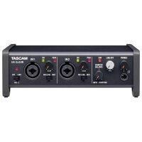 Tascam US-2x2HR Hochauflösendes USB-Audio-/MIDI-Interface (2 Eingänge, 2 Ausgänge)