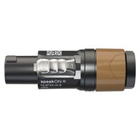 Neutrik NL2FXX-W-S 2-poliger speakON Kabelsteckverbinder, Schraubklemmen, Spannzangen-Zugentlastung 6-12mm